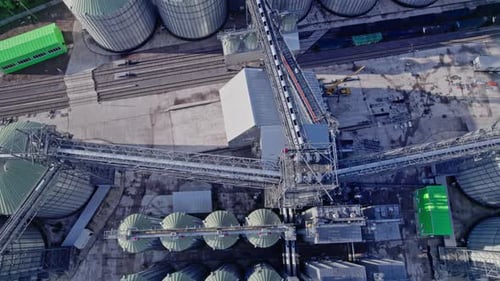 Grain Elevator at Modern Factory