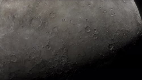 Detailed View of Planet Mercury From Space