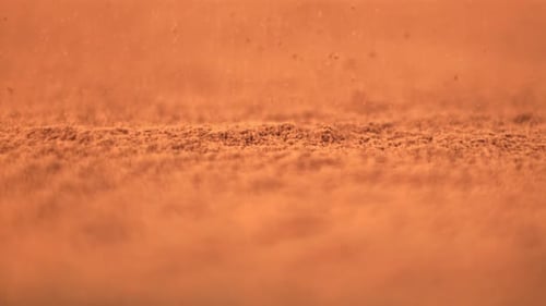 Abstract View of Pile of Reddish-Brown Powder