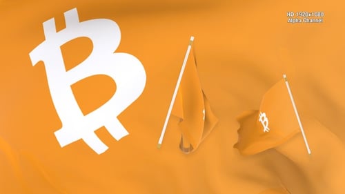 Flaggen-Übergang Bitcoin