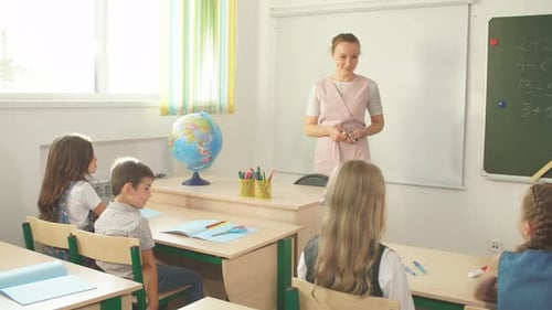 School Children Are Participating Actively in Class