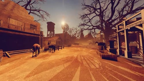 Main Street Of The City Of The Wild West