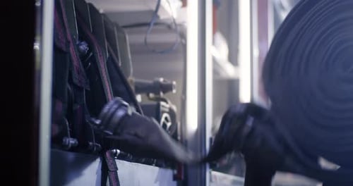 Firefighters Doing Maintenance Works on Fire Engine