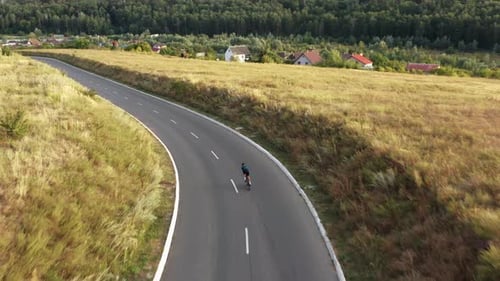Man cycling