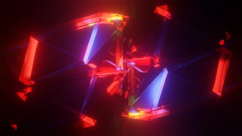 Fond d'animation multicolore psychédélique en forme de glace rotative