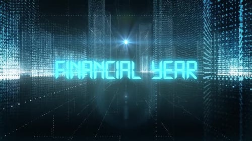 Skyscrapers Digital City Tech Word Financial Year