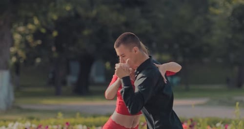 Dancing on the Street in the Summer