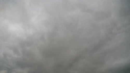 Storm Clouds Are Moving in Sky, Timelapse.