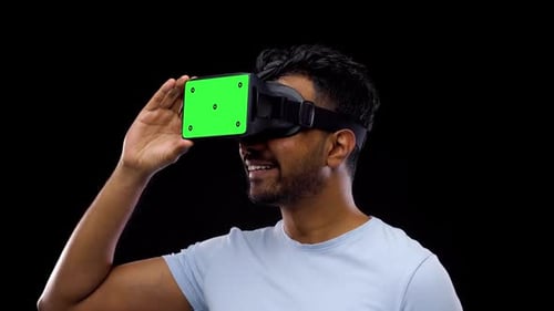 Man in Vr Glasses or Virtual Reality Headset 4