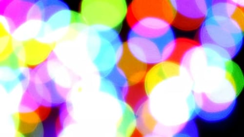 Abstract Colorful Bokeh Lights Background