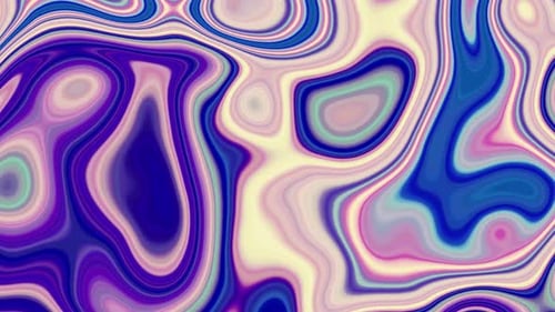 Abstract Fluid Morphing Colors Psychedelic Looping Background