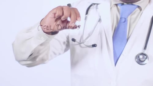 Doctor Writes Cell Damage with a Marker