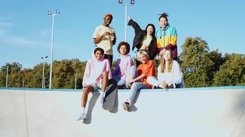 Friends Celebrate Friendship at Skate Park