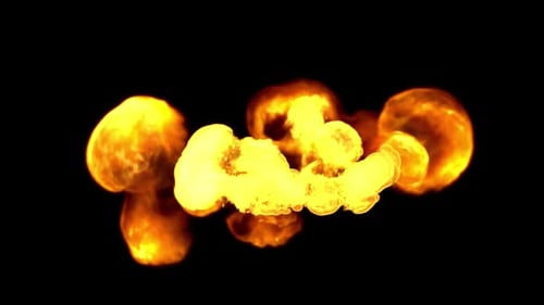 Abstract Fluid Fire Burst Animation