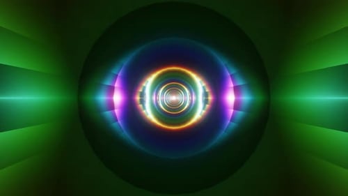 Round Blurred Science Hitech VJ Loop Abstraction