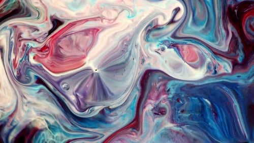 Abstract Colorful Ink Spread Art 204