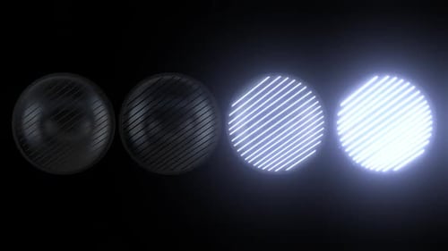 4k Light Flashing Loop Background Pack