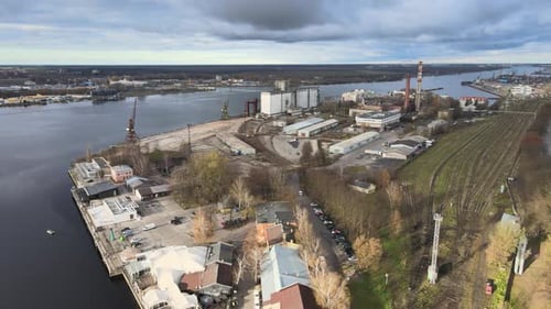 Industrielle Hafenzone