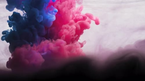 Tinte in Wasser