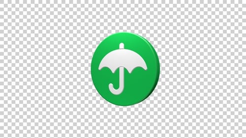 Umbrella Icon Rotating