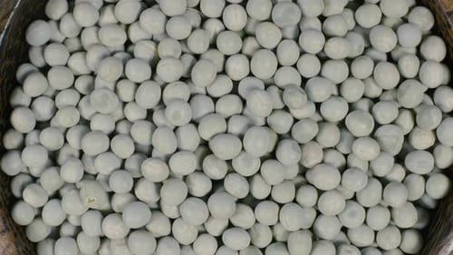 Dried Green Peas in Bowl