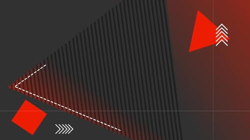 Animation of red triangle and square