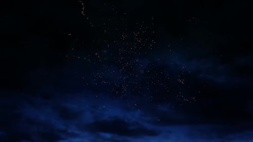 Firework display at night 4k