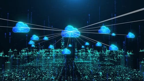 Histórico da cidade inteligente da tecnologia de data center de computação em nuvem