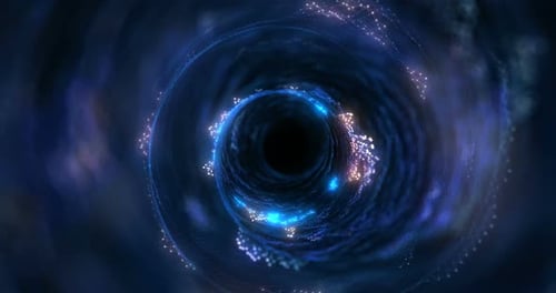 Bucle de fondo animado en 4K con elementos de Audio. Onda digital abstracta 3D.