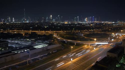 Urban City Metropolis Business Street Roads and Buildings District
