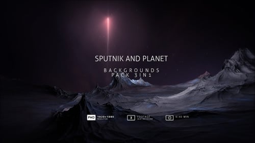 Sputnik und der Planet | Cosmos Hintergründe Pack 3in1
