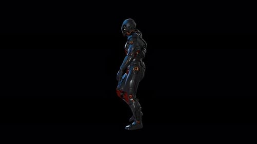 4K Soldier Walk Side
