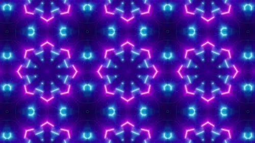 Neon Light Vj Background Loop 4K 12