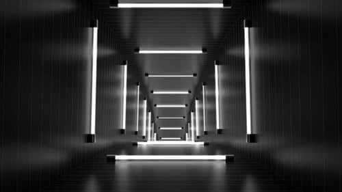 Black White Tunnel Background