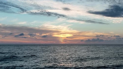 Cloudy Sunset at Sea Turkey Alanya