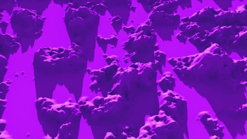 Purple Abstract Mountains 4k
