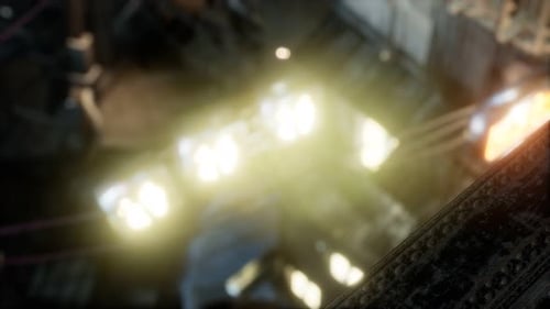 Empty City Streets on Quarantine In The Rain At Night