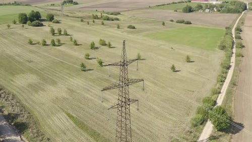 High Voltage Electricity Pole