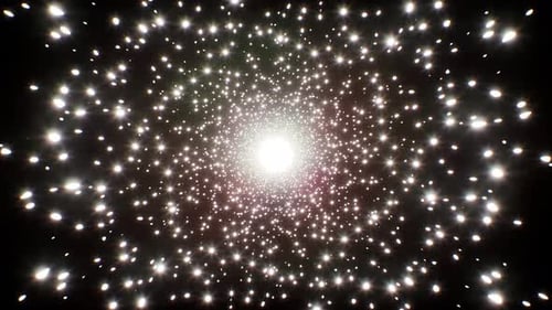 Glitter Stardust Particles Rotation Loop 4K