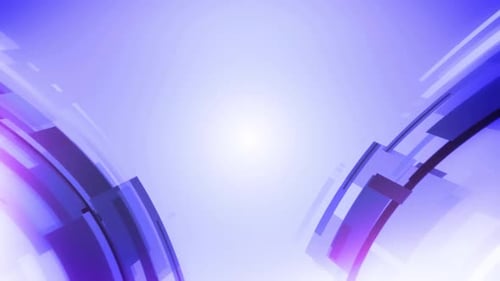 Abstract Technology Curve Overlapped Geometric