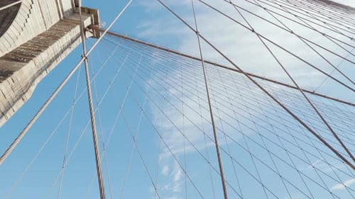 Dizzying First-person View of the Brooklyn Bridge in New York