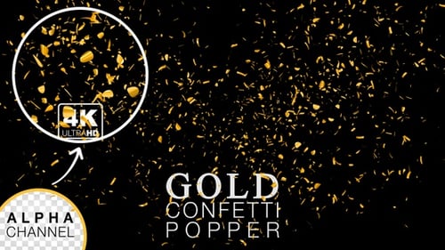 Goldenes Konfetti