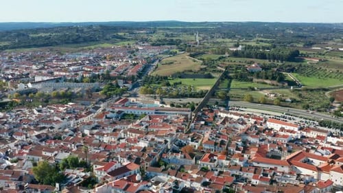çAerial View of the Immense Scenery with Beautiful Countryside in the Background