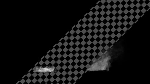 Animated White Smoke Cloud Flowing Transition Effect