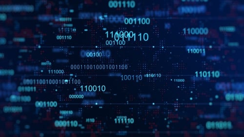 Digital Binary Code Background V6