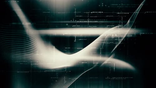 Futuristic Data Matrix Simulation HUD Background 13