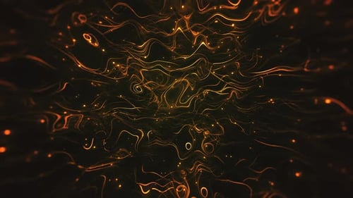 Dynamic Abstract Glowing Lines and Particles Background Loop