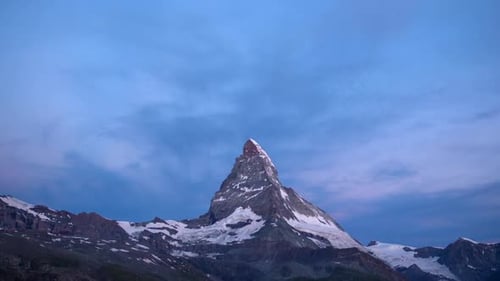matterhorn alps switzerland mountains snow peaks ski timelapse sunrise dawn
