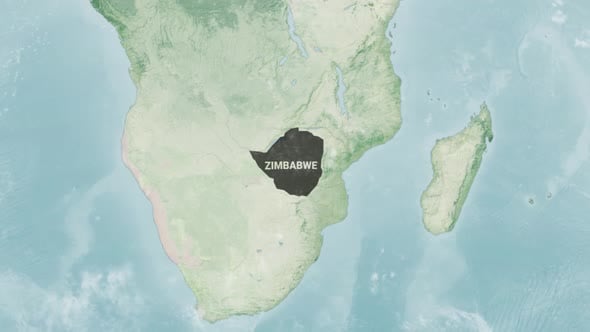 Globe Map of Zimbabwe with a label , Backgrounds Motion Graphics ft ...