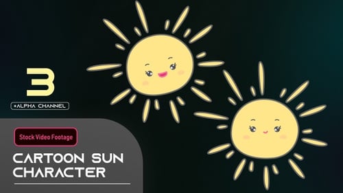 Cartoon Sun Character